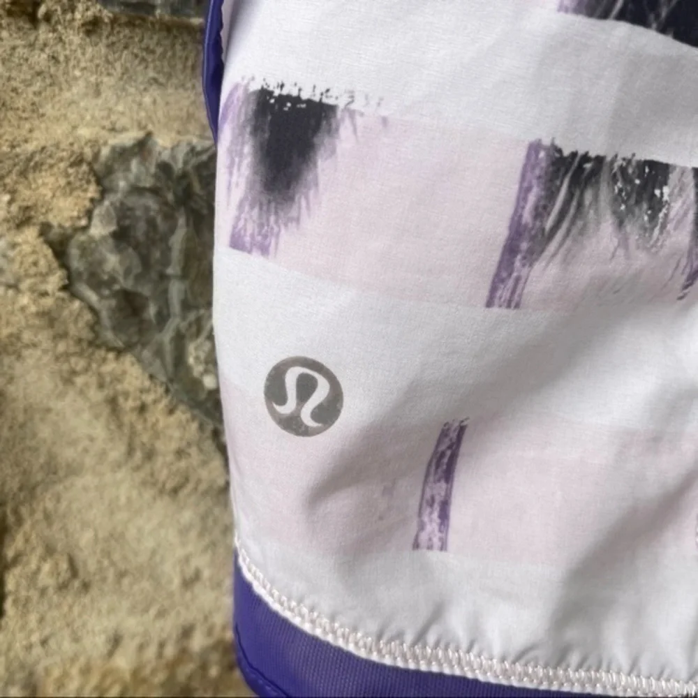 Lululemon Super Squad Short Sunset Stripe Blush Quartz Multi / White Iris Flower